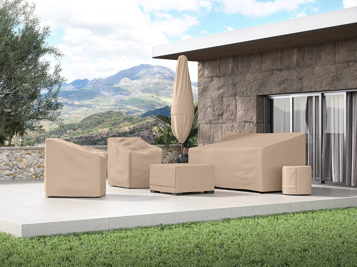 Square Patio Accent Table Cover - Heavy-Duty Polyester, Weather Resistant