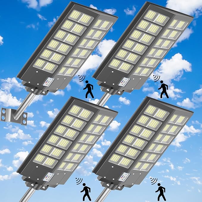 Street Light Dusk to Dawn 6000W, 600000LM, 7000K Brightness, IP67 Waterproof