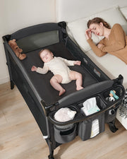 4 in 1 Baby Bassinet Bedside Sleeper, 4 Functions Crib, Playard, Portable Changing Table