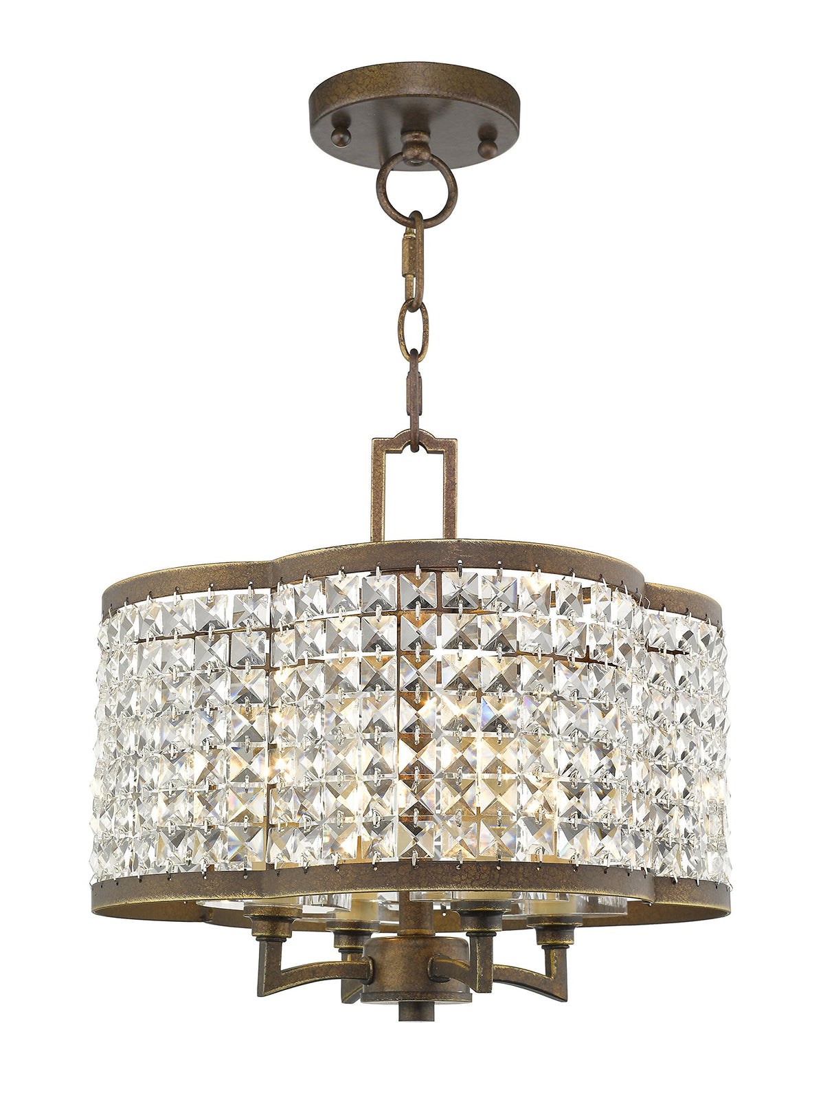 Lighting 50574-64 Gramercy 4-Light Convertible Mini Chandelier/Ceiling Mount