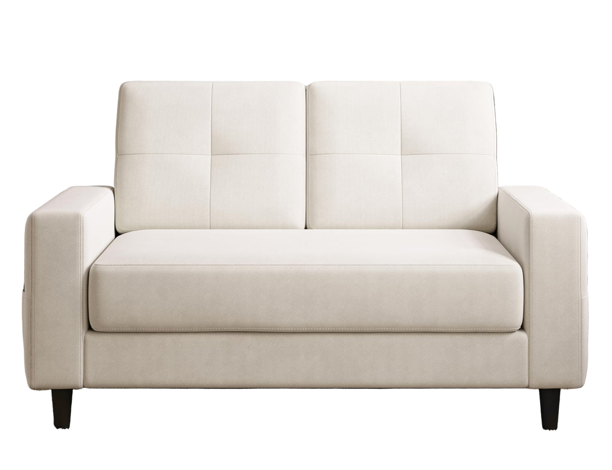 53" Loveseat Sofa - Compact 2-Seater Couch for Small Spaces