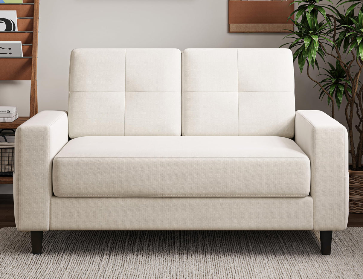 53" Loveseat Sofa - Compact 2-Seater Couch for Small Spaces