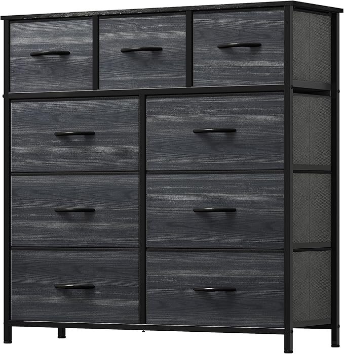 9 Drawers Dresser for Bedroom, Fabric Storage Tower for Living Room, Entryway - Sturdy