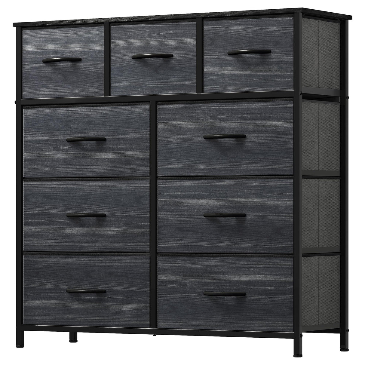 Dresser with 9 Drawers - Fabric Storage Tower, Organizer Unit for Living Room