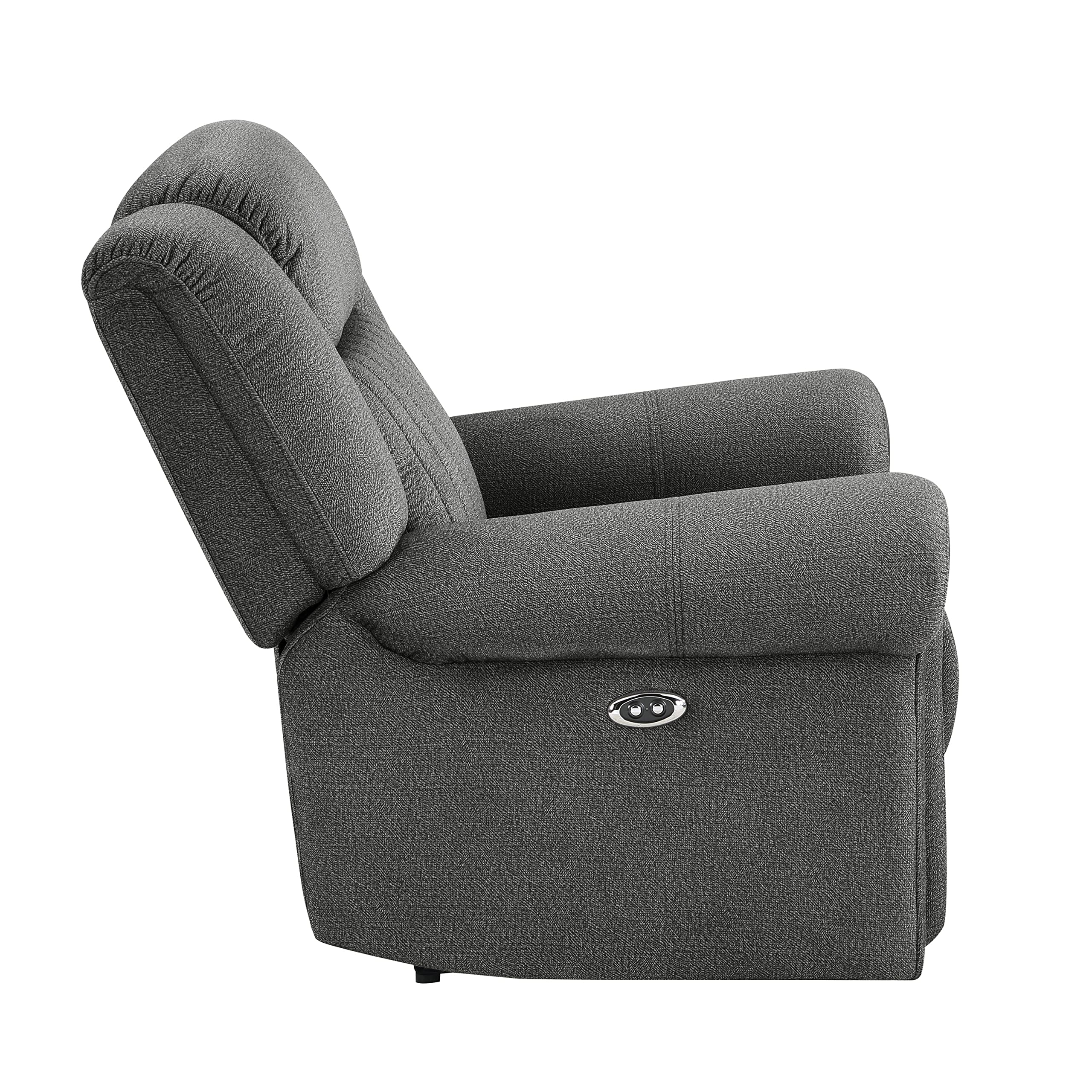Vinton Power Recliner Chair with Nailhead Trim & Rolled Arms