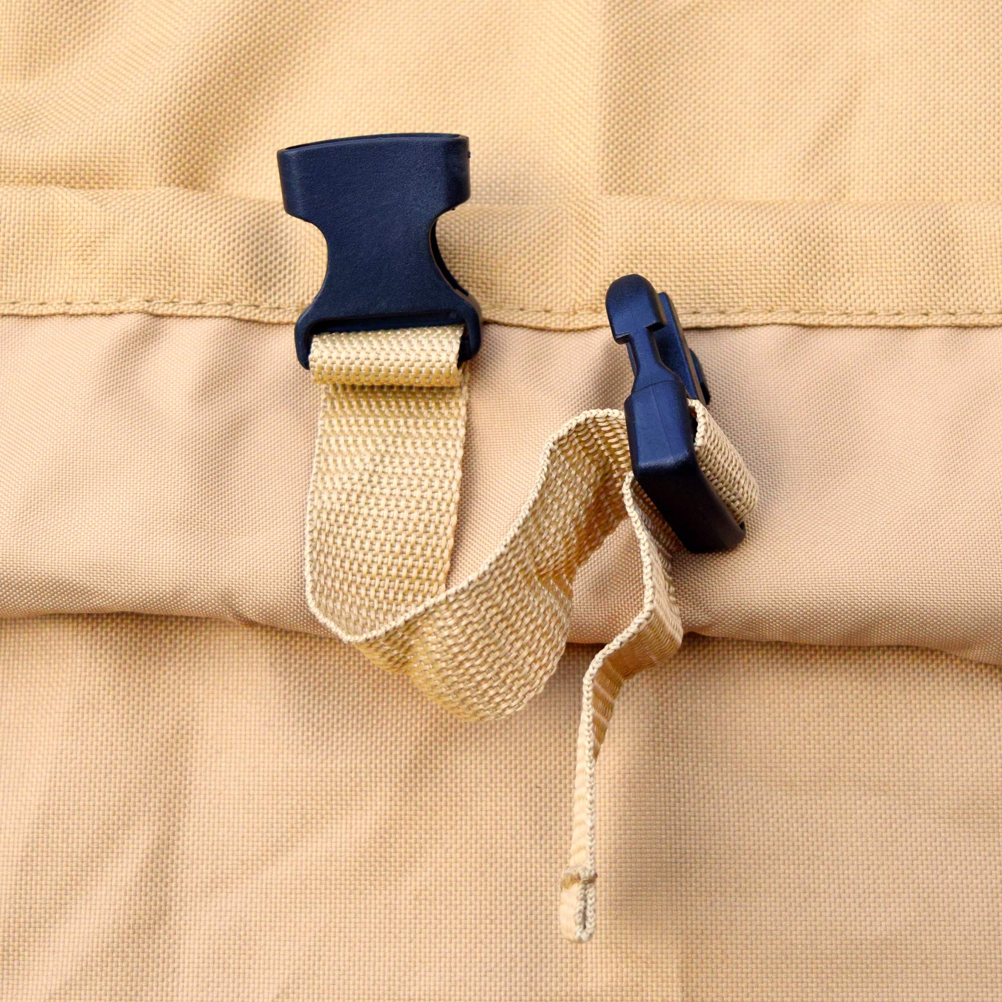 NeverWet Savanna Round Patio Table Cover, Tan, Extra-Large