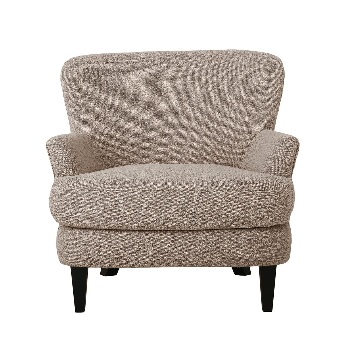 Hartshorn Club Chair, Warm Stone Gray + Matte Black
