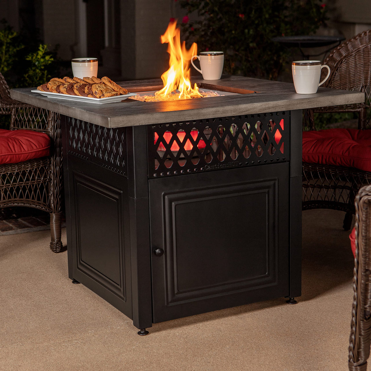 DualHeat Dakota Fire Pit | Dual Heat 2 in 1 Propane Fire Pit & Outdoor Heater