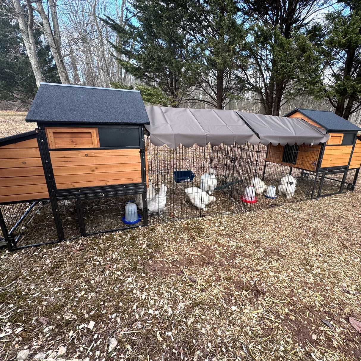 Chicken Coop Outdoor 85" Large Mobile Chicken House