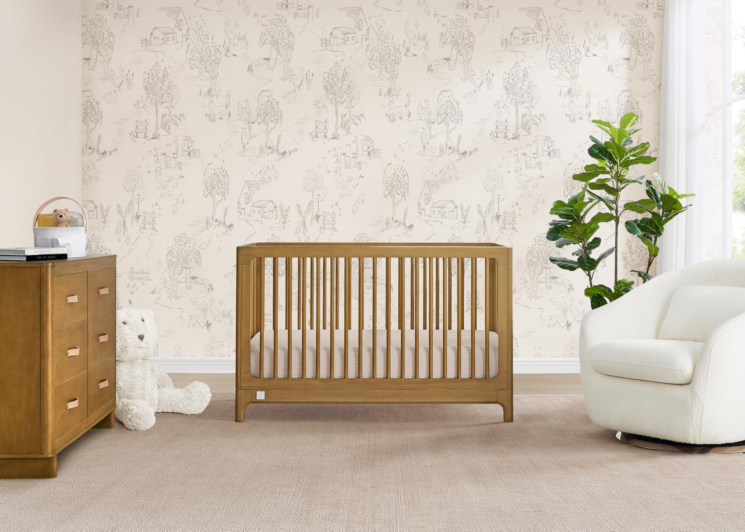 Wren 4-in-1 Convertible Crib Greenguard Gold Certified, Acorn