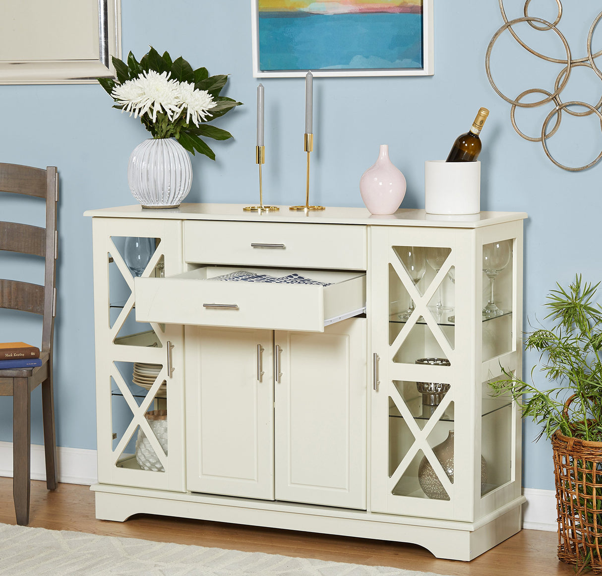 Target Marketing Systems Kendall Dining Buffet Cabinet with Storage