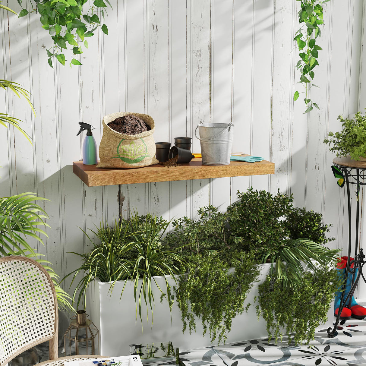 Solid Oak Floating Shelves, 24" Wide X 10" Deep Floating Shelves, Heavy Duty Floating