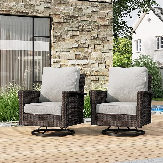 Patio Furniture Conversation Set, Outdooor Sectional, High Back Outdoor Wicker Seating Furniture