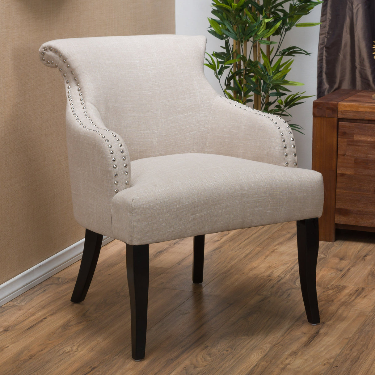 Filmore Fabric Arm Chair, Light Beige