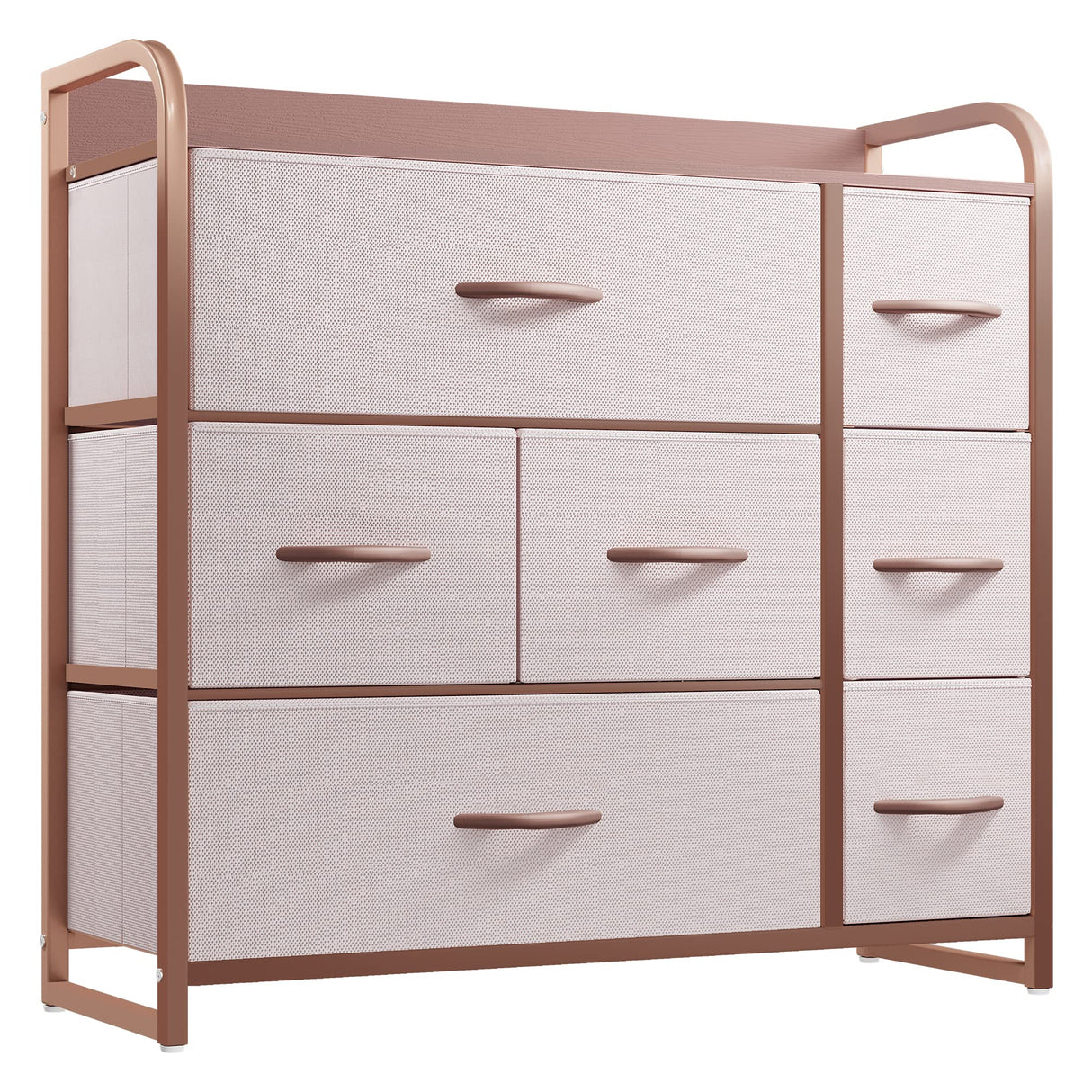 Dresser with 7 Drawers - Fabric Storage Tower, Organizer Unit for Bedroom, Living Room,