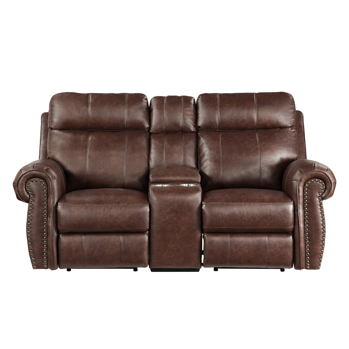 Double Reclining Loveseat, Brown
