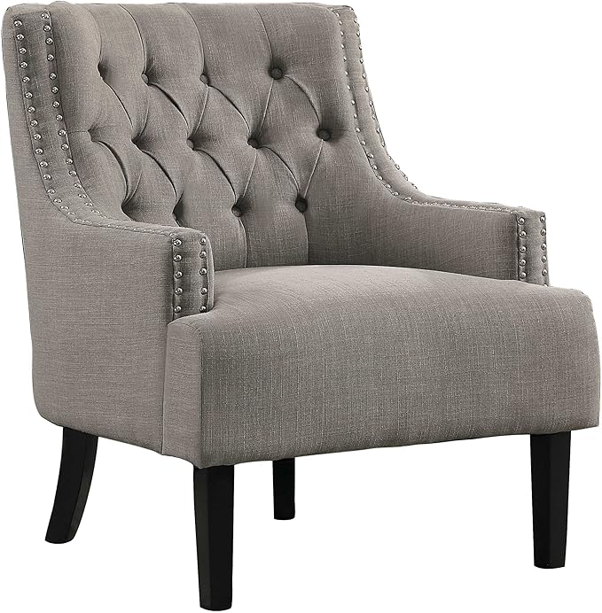 Charisma Fabric Accent Chair, Taupe