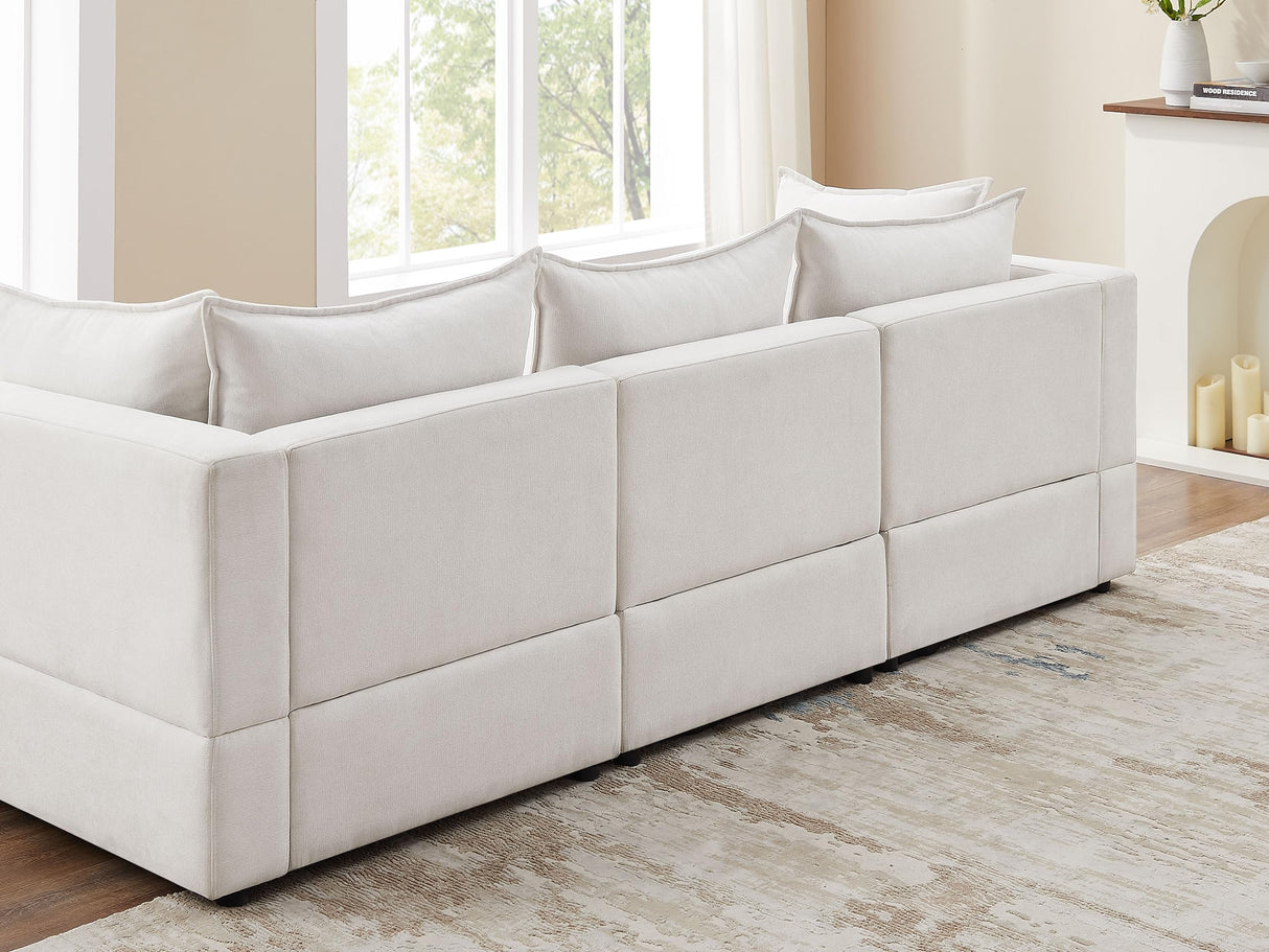Sectional Sofa, 6 Seater Sectional Sofa Modular Sectional Couch for Living Room