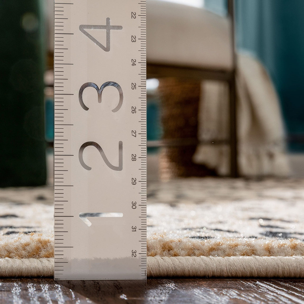 Dulcet Leopard Black Ivory Animal Print Area Rug 7'10" x 9'10"