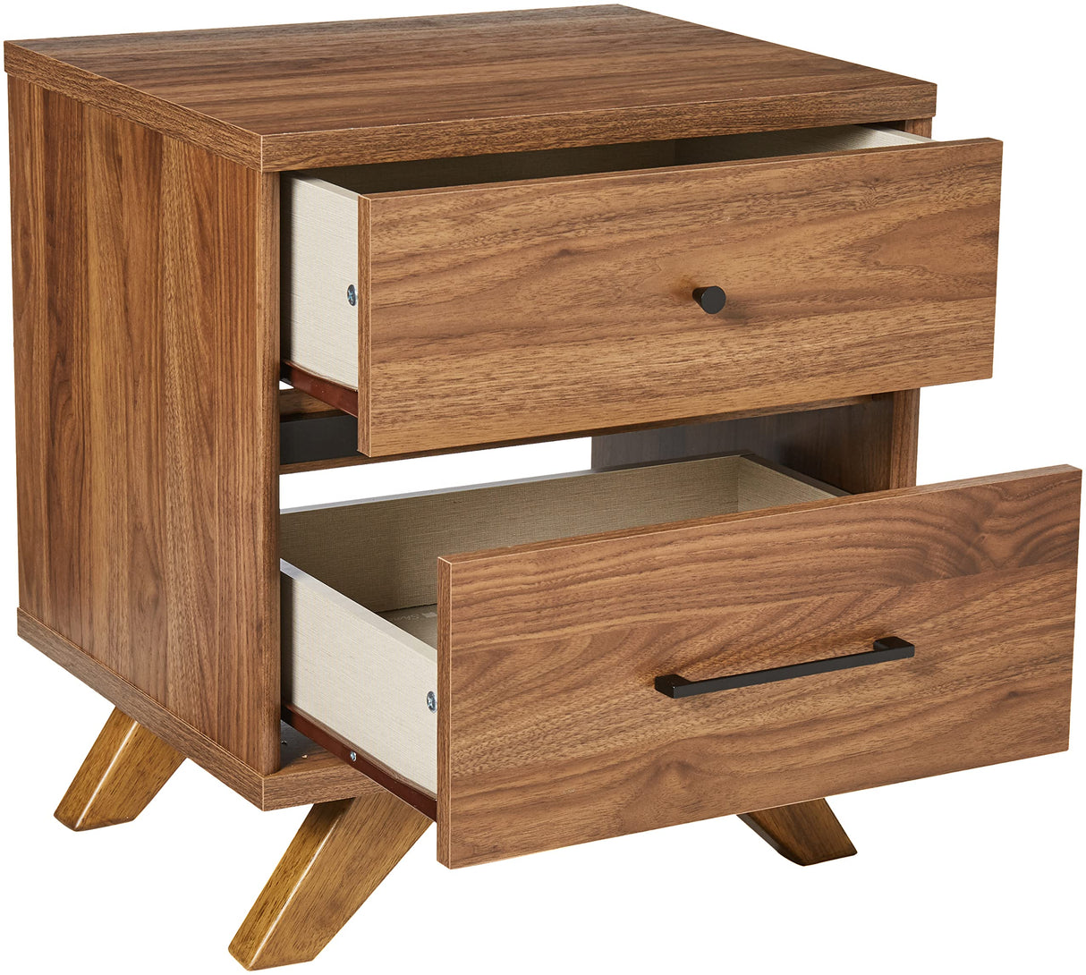 Flam 2-Drawer Nightstand-End Table
