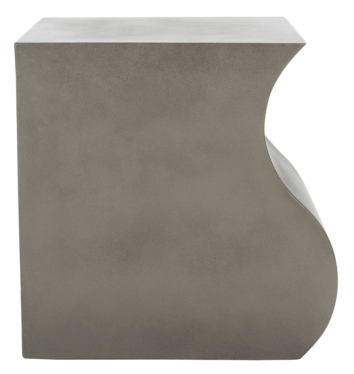Outdoor Collection Mazza Modern Dark Grey Concrete Accent Table (Fully Assembled)