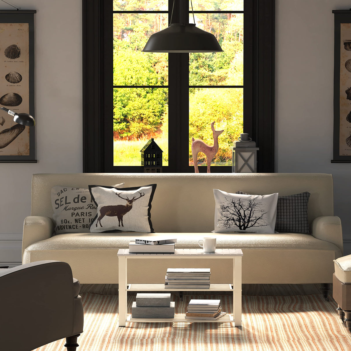 Wood Top Shoe Storage Bench for Entryway, White