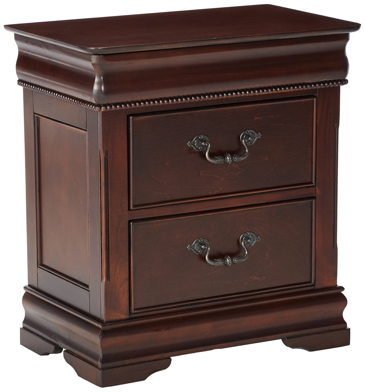 2-Drawer Wood California King Nightstand, Cherry