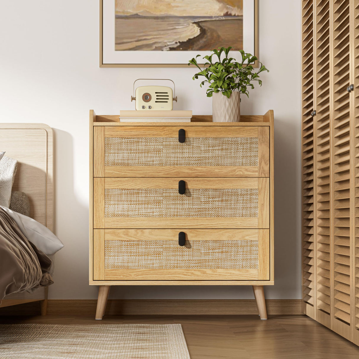 Dresser for Bedroom, Chest of Drawer, 3 Drawer Dresser
