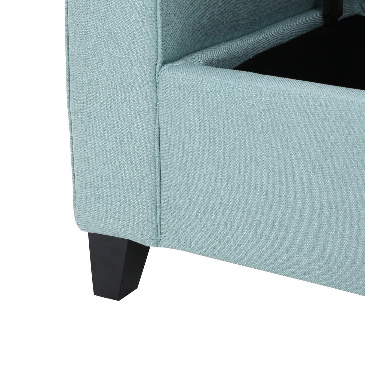 Knight Home Hayes Armed Fabric Storage Bench