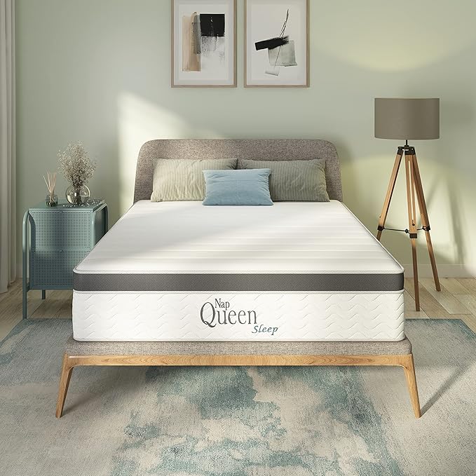 10 Inch Maxima Hybrid Mattress, Queen Size, Cooling Gel Infused Memory