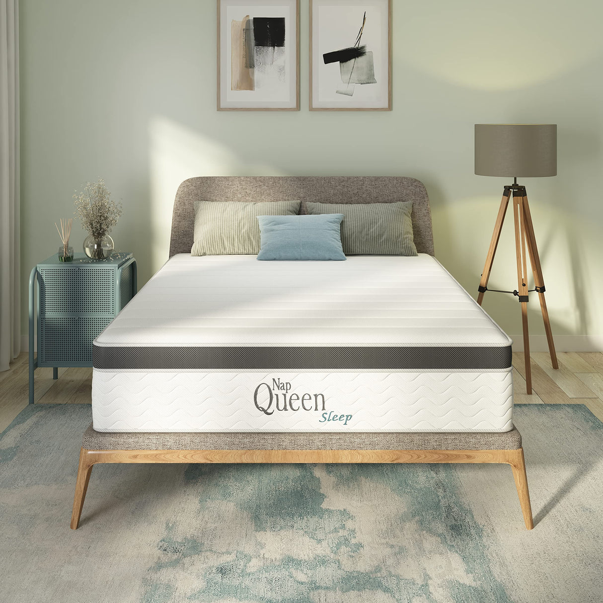 10 Inch Maxima Hybrid Mattress, Queen Size, Cooling Gel Infused Memory