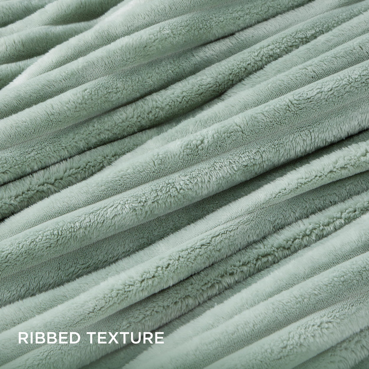 Fluffy Comforter Set Queen - Super Soft Faux Fur Comforter Queen Size Sage Green,