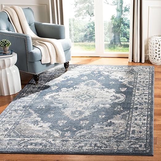 Oregon Area Rug 9' x 12' - Beige & Grey Oriental Distressed Design