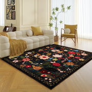 Living Room Rug 5x7 Rug Machine Washable Boho Area Rug Non Slip Floral