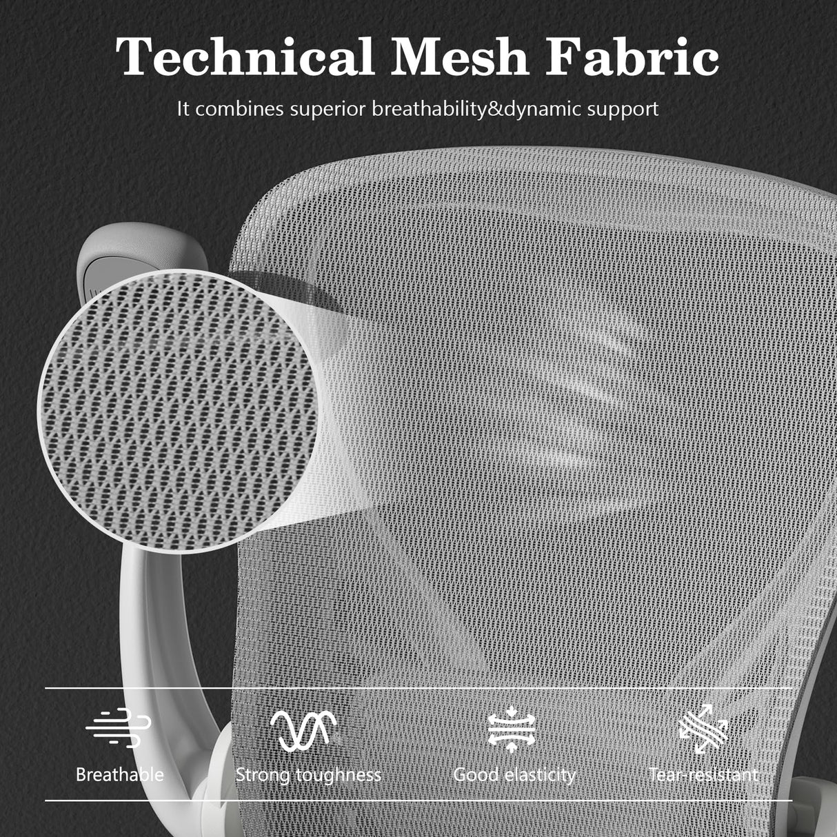 Ergonomic Office Chair with Memory Foam Seat and Adjustable Lumbar Support