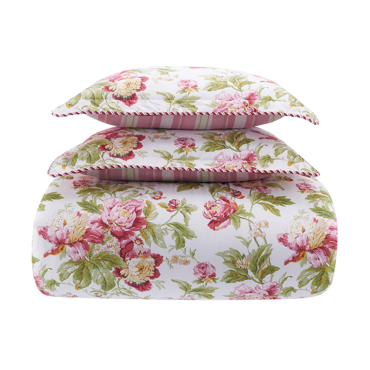 Peony 4-Piece Comforter Set, Embellished All Season Bedding