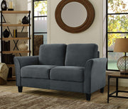 Austin Loveseat, Light Slate Grey