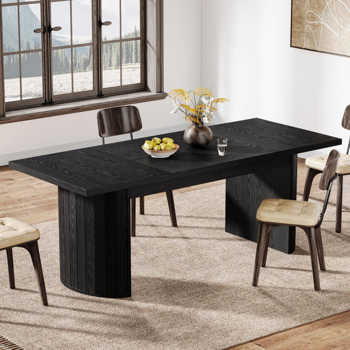 78.7" Extra Long Dining Table for 6-8 People