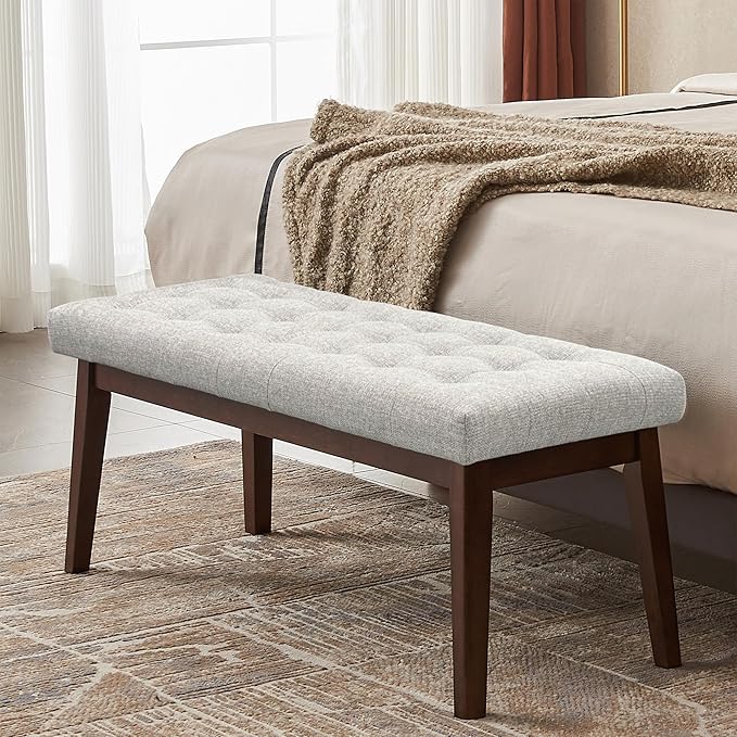 Upholstered Entryway Bench, Bedroom Bench End of Bed, Dining Bench