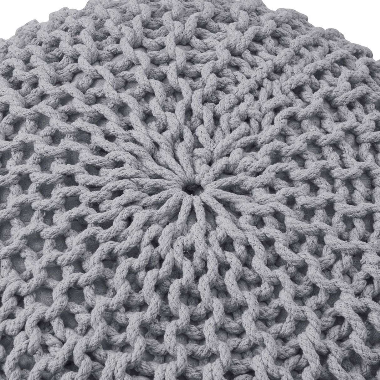 Rest Stuffed – 20” Diameter x 14” Tall Cozy Floor Pouf for Living Room, Bedroom, Nursery