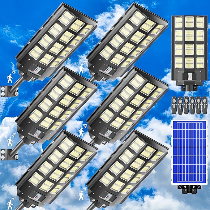 8000W Solar Street Lights Outdoor 400000 Lumens Solar Flood Lights