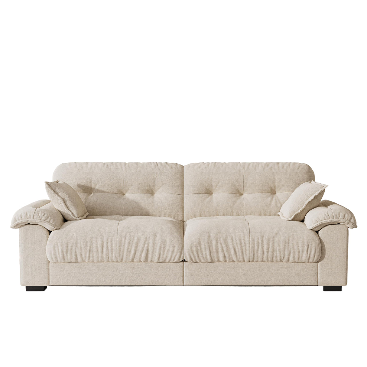 89" Extra Deep Chenille Loveseat Couch with Removable Covers