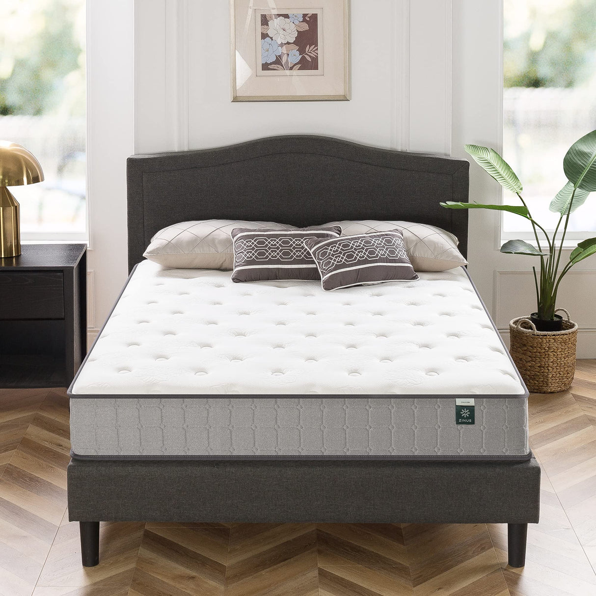 10 Inch Comfort Support Cooling Gel Hybrid Mattress, Queen, Tight Top Innerspring Mattress