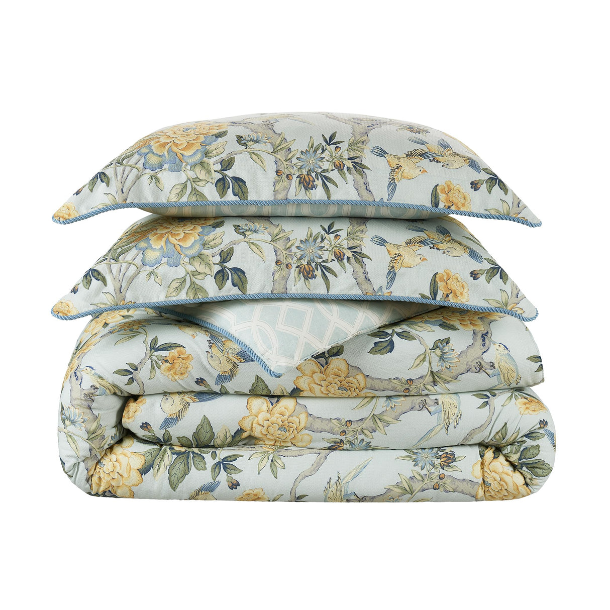 Gardens 4 Piece Cotton Comforter Set, Embellished All Season Bedding