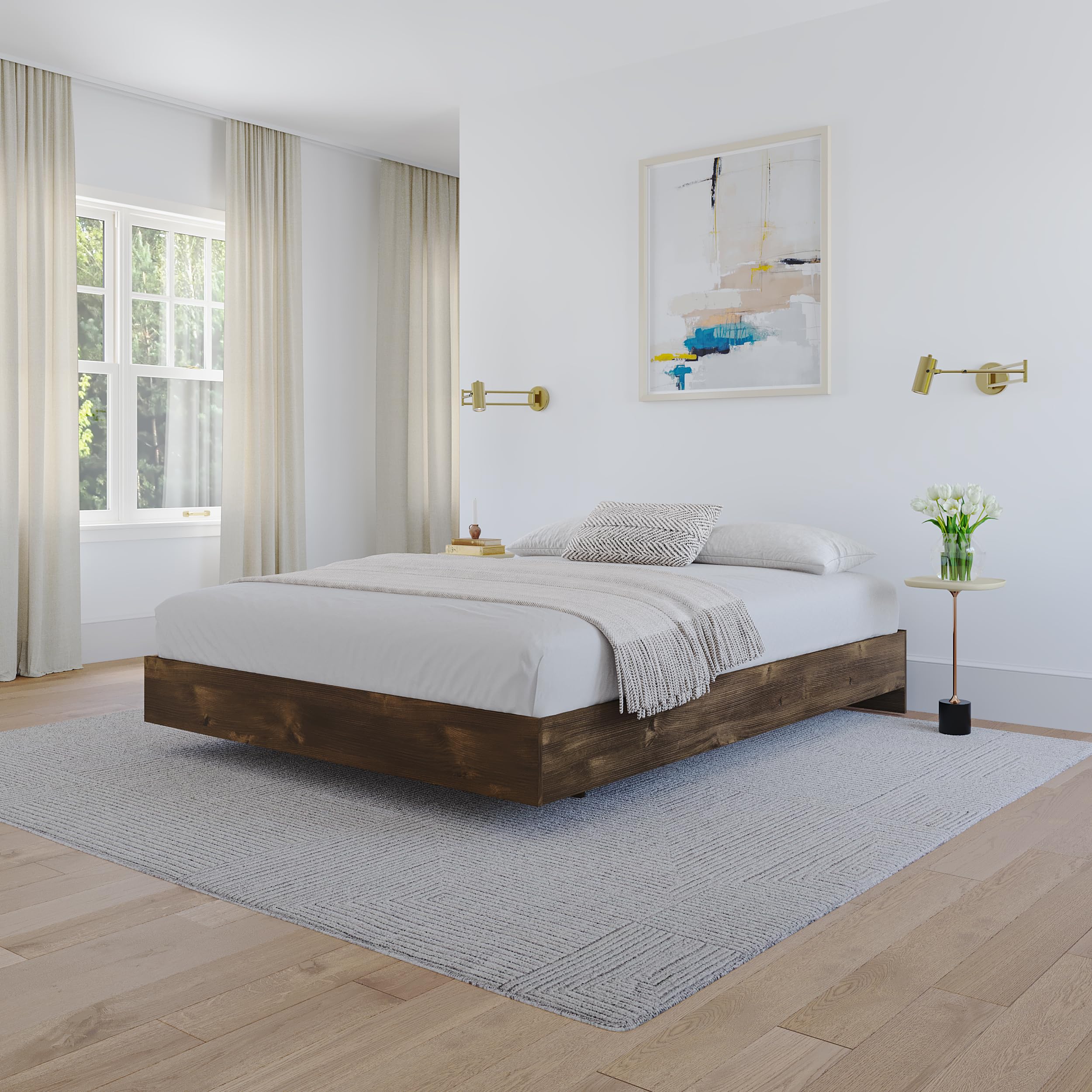 Queen Size Bed from Nexera, Truffle