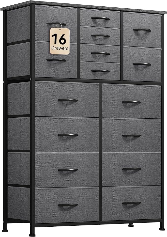 10 Drawer Dresser - Fabric Storage Tower
