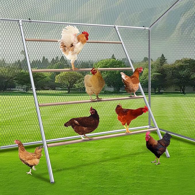 FortiRoost Heavy-Duty Chicken Coop with Roof & Double Doors