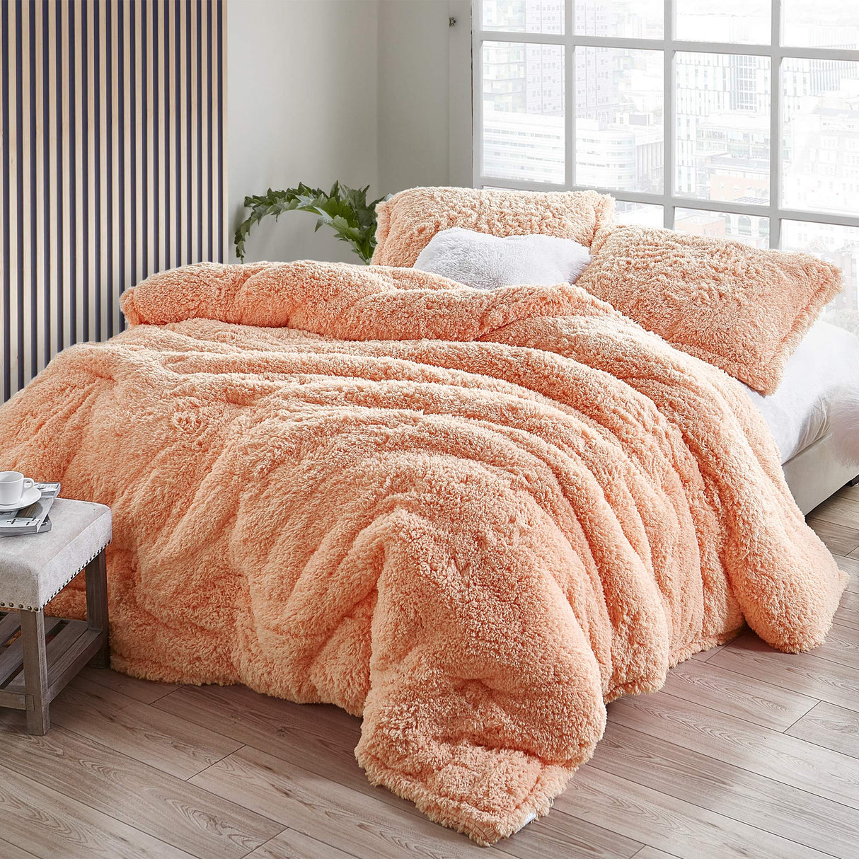 Coma Inducer Oversized Queen Comforter Set - Peach Nectar