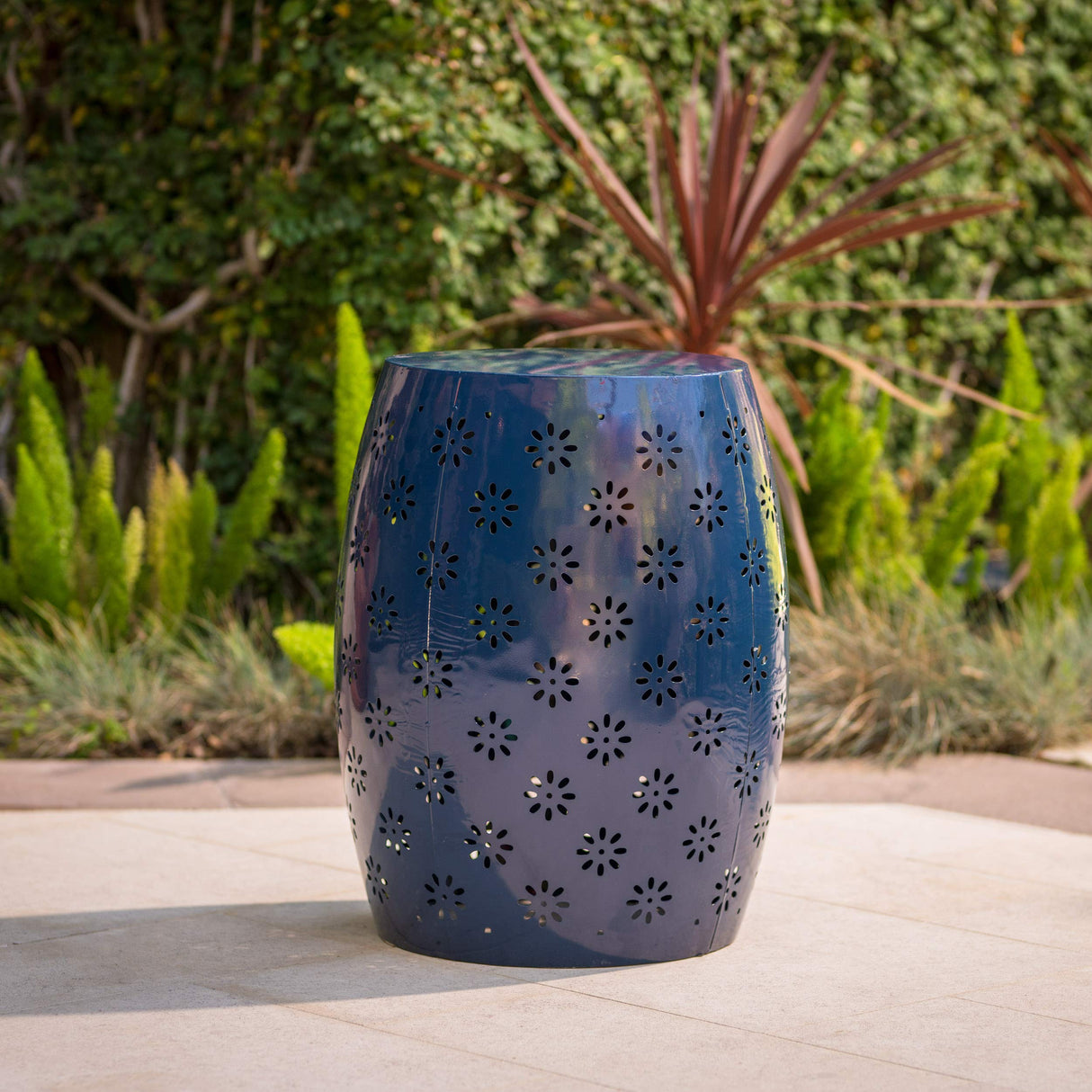 Ruby Outdoor 12" Iron Side Table