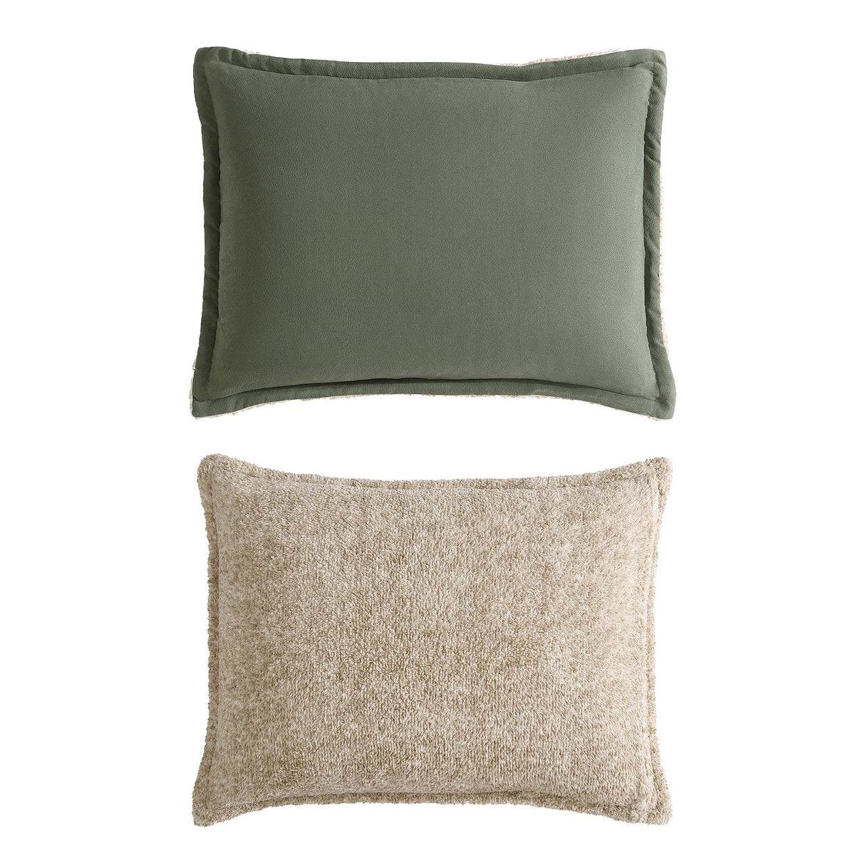 Queen Comforter Set, Soft Microsuede Bedding with Cozy Sherpa Reverse & Matching Shams